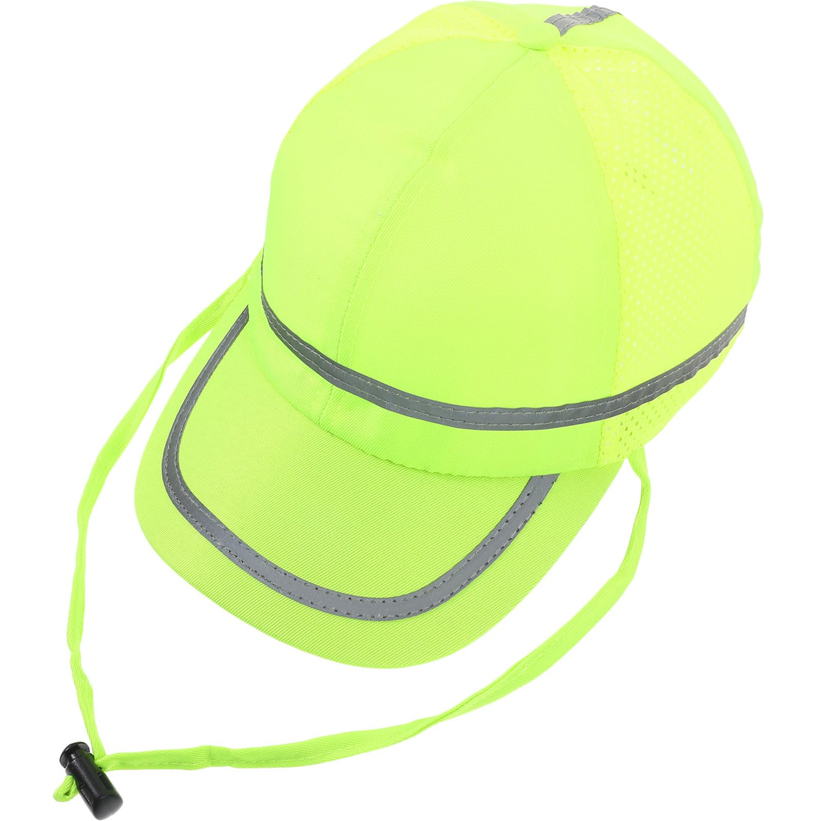 Casco de Seguridad Plástico Tejido Reflectante Amarillo para Trabajo