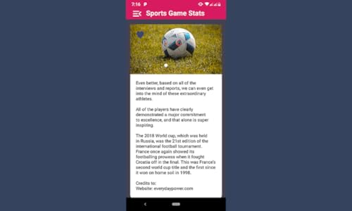 Sports Game Stats