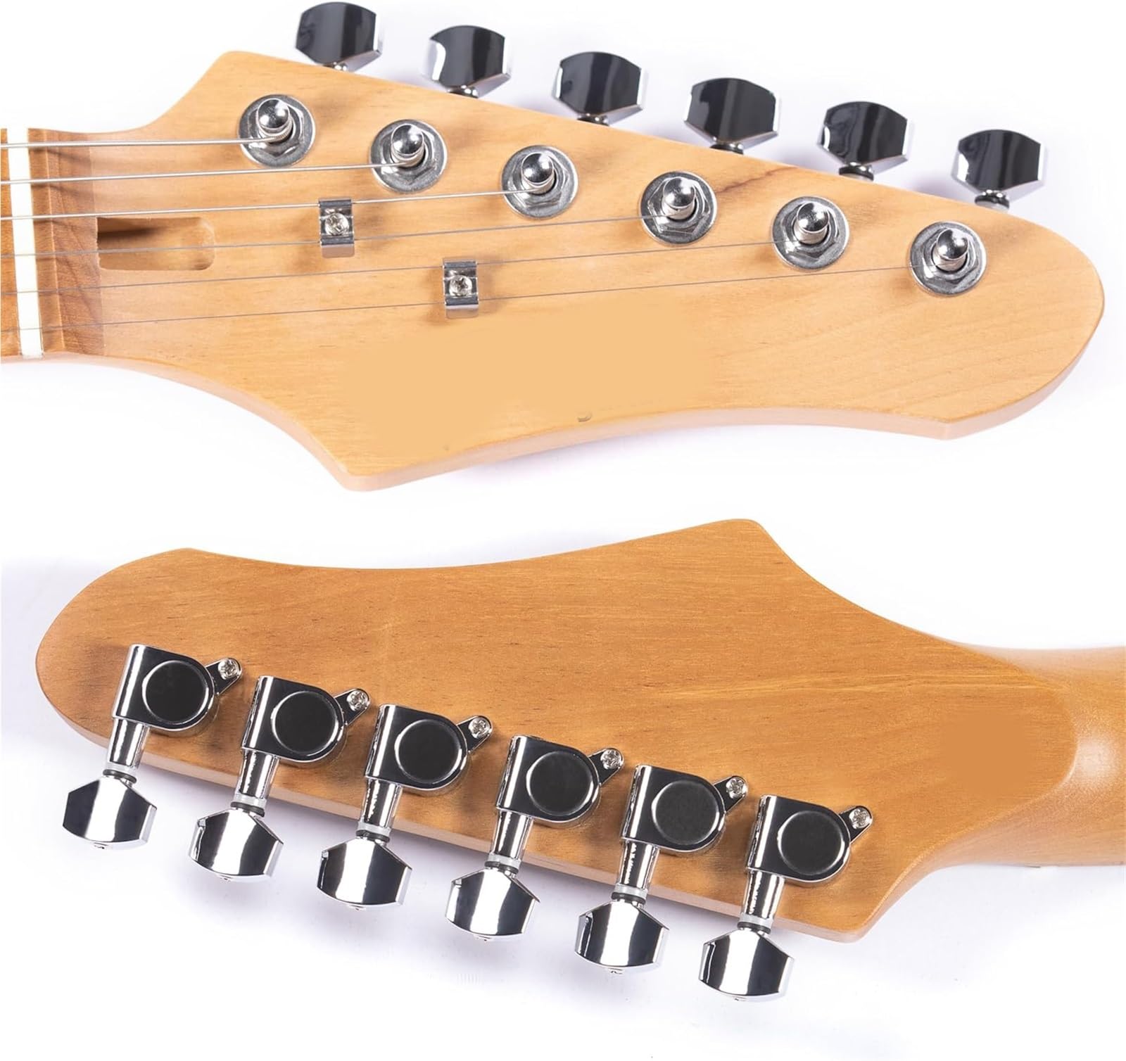 Chitarra Elettrica A 7 Corde Con Tastiera In Acero Blu Chitarre Elettriche Principianti
