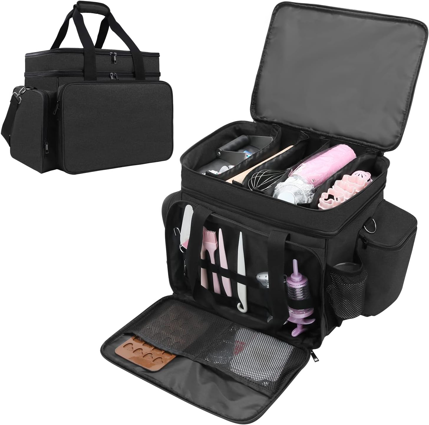 TUSIASC Baking Supplies Storage Bag for Bakers/Pastry Chefs, Cake Decorating Tool