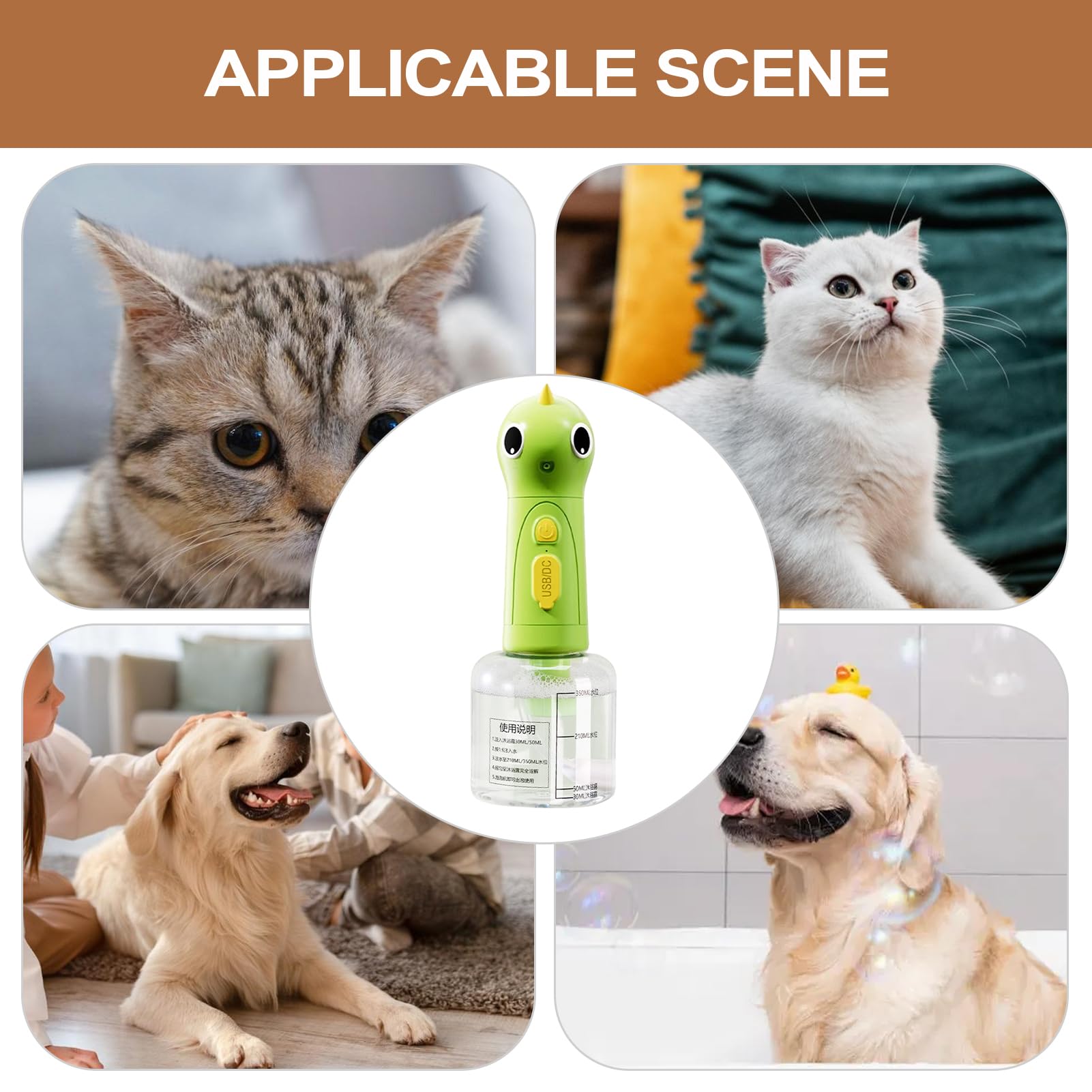 Hundeschaum – Seifenspray für Katzenschaum mit Präzision und effizienter Pflege für Katzenwelpen Dusche