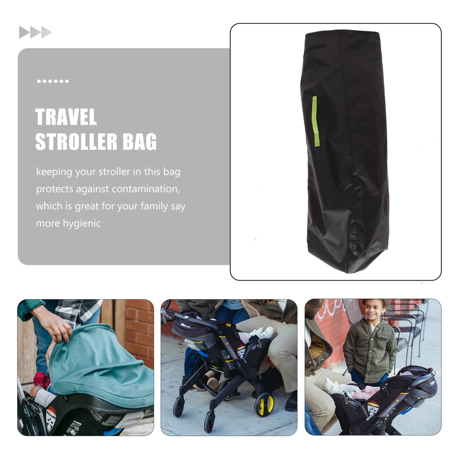 Borsa da Viaggio per Passeggino Ombrello, Sacco Portaoggetti per Carrozzina Singola Oxford, e Facile da Pulire, per Gate Check