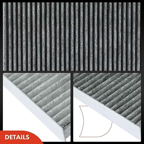Miniatura 8 de A-Premium Filtro de aire de cabina de 2 piezas con carbón activado compatible con modelos Nissan e Infiniti - Altima 2013-2018, Murano 2015-2023,