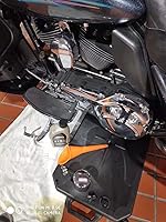 Vista 6 de Bandeja de drenaje de aceite de perfil bajo ABS compatible con Harley Davidson Electra Glide Deluxe FLDE Fat Boy Heritage Sport Glide Softail Slim