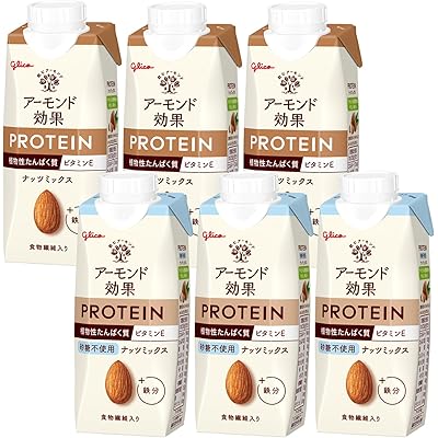 アーモンド効果 プロテイン アソートセット 250g×6本 江崎グリコ 常温保存可能 ビタミンE 食物繊維