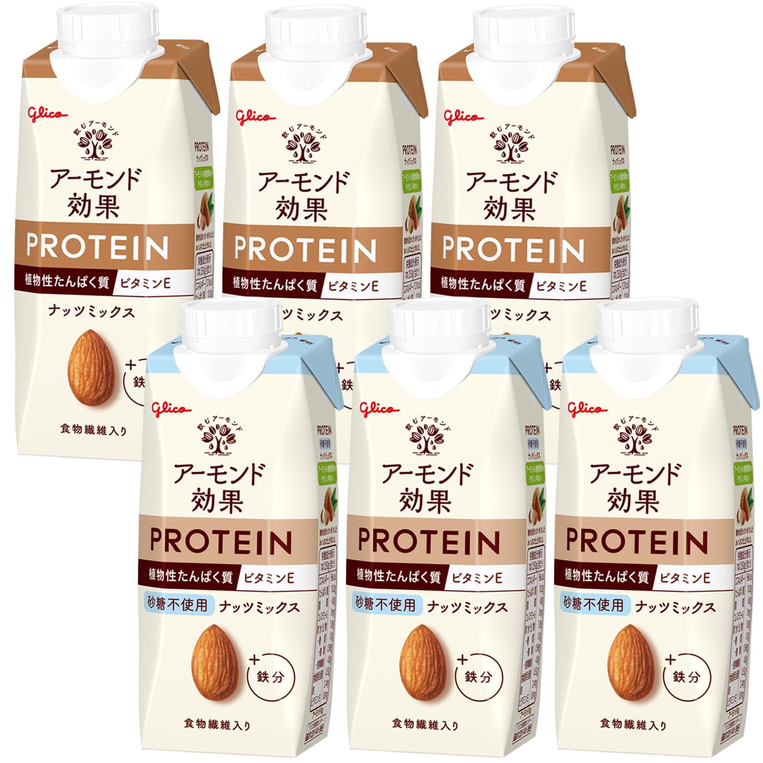 アーモンド効果 プロテイン アソートセット 250g×6本 江崎グリコ 紙パック…