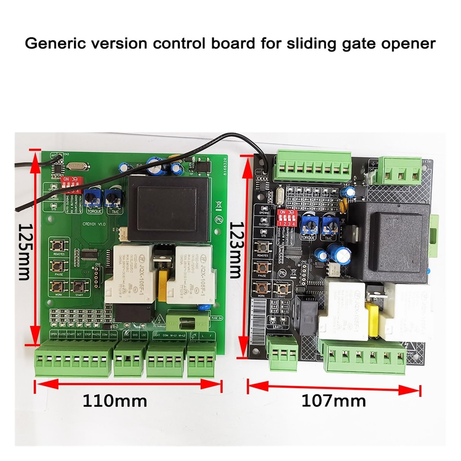 Uniwersalna wersja otwieracza bramy przesuwnej PCB płytka sterująca AC płyta do płyty sterującej bramy przesuwnej Silna wrażliwość(1 board only)