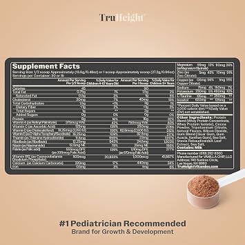 Truheight Toddler Advanced Formula+, Toddler Nutrition, Chocolate | 265g