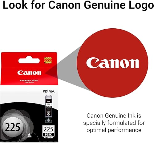 Miniatura 5 de Canon PGI-225 Depósito de tinta negra auténtica, compatible con iP4820, MG5220, MG5120, MG8120, MG6120, MX882, iX6520, iP4920, MG5320, MG6220