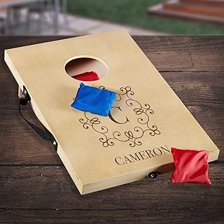 Personalized Mini Bean Bag Cornhole Game, Customized Bean Bag Toss Game