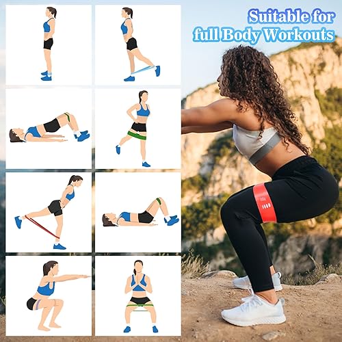 Miniatura 4 de Bandas de ejercicio de resistencia multiusos  Compañero de ejercicio perfecto para fitness, estiramiento, entrenamiento de fuerza, terapia física,
