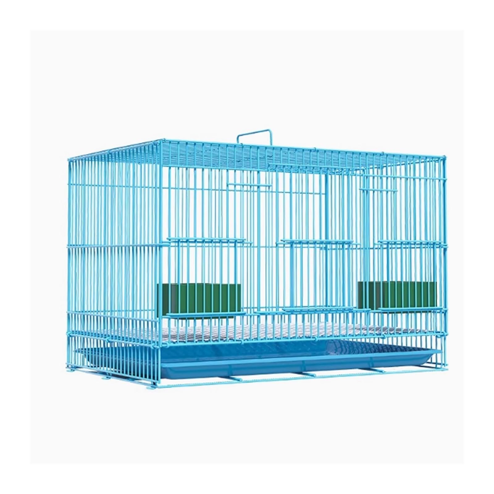 Tragbarer Papageienkäfig Vogelkäfig Heimzucht und Landwirtschaft Spezialkäfig for Papageien Hühner Verschlüsselter(Blue)
