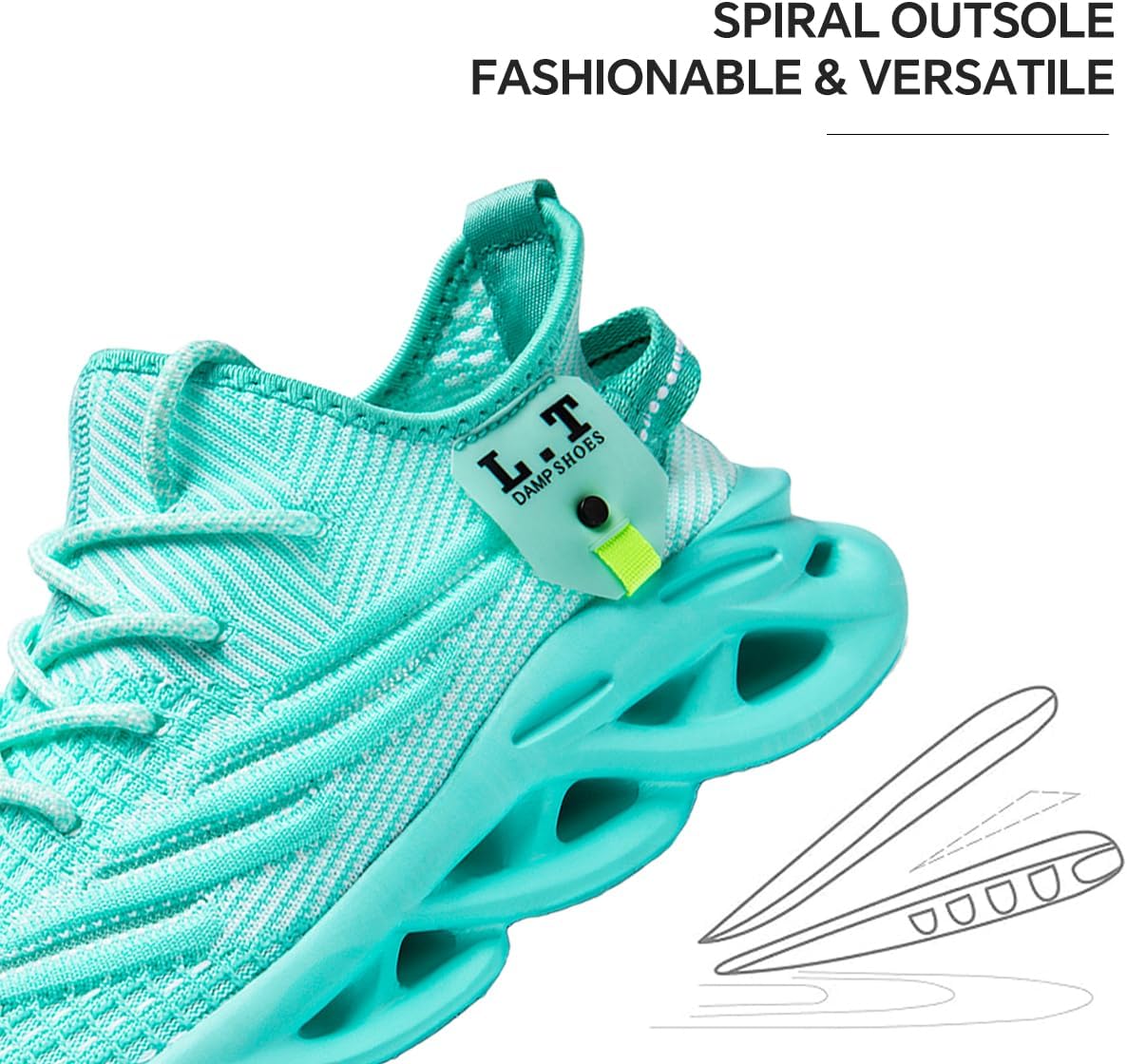 Mens Running Shoes Gym Slip on Sneakers Non Slip Walking Tennis Sports Work Athletic Workout Casual Lightweight Breathable Fashion