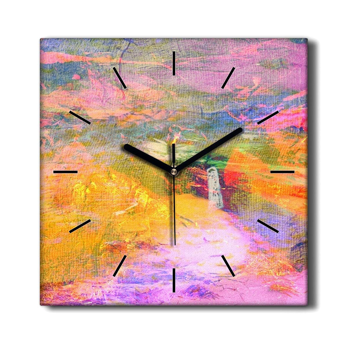 Horloge sur Toile de l'art Coloray Décoration Murale Haut de Gamme pour Salon