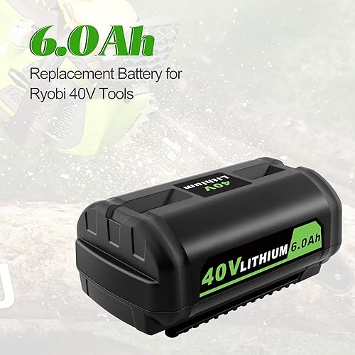 Miniatura 5 de Reemplazo de batería de iones de litio de 40 V 6000 mAh para herramientas eléctricas inalámbricas Ryobi de 40 voltios OP4040 OP4026 OP4030 OP4050