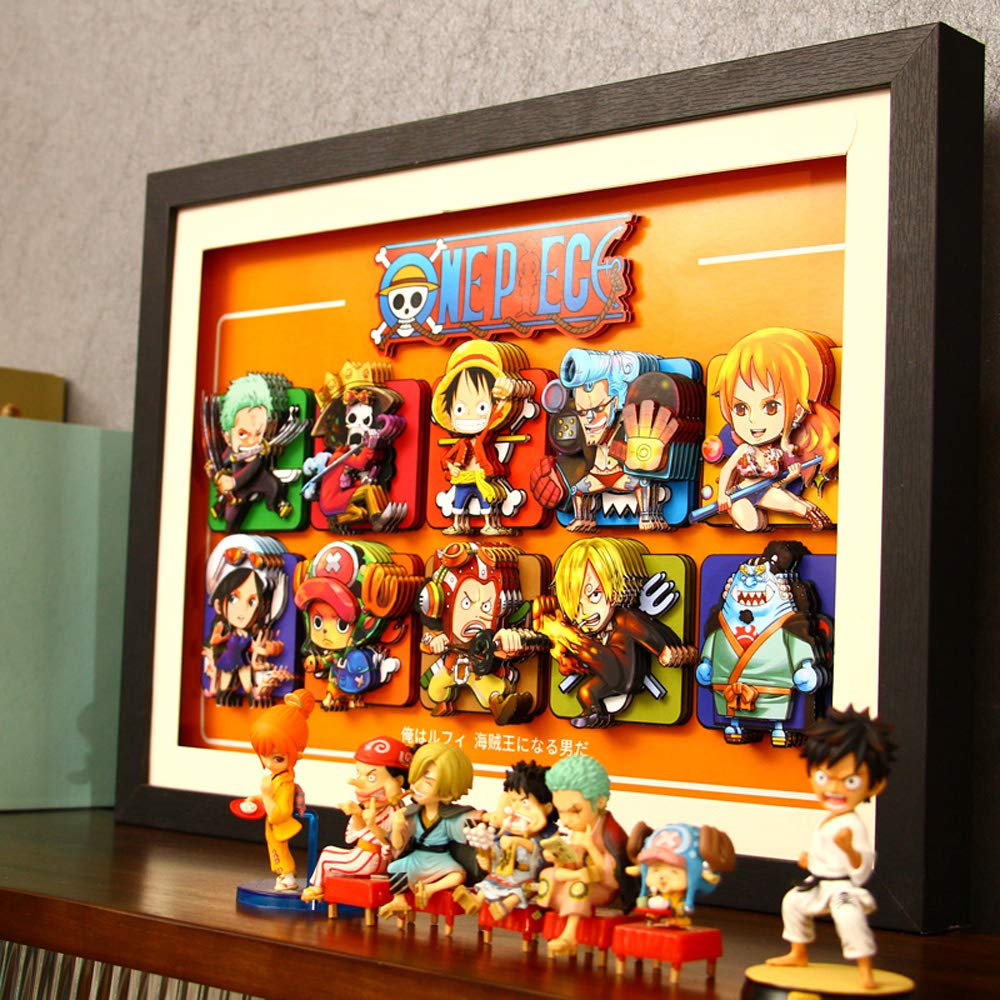 Amazon.co.jp: AooCare ONE PIECE ワンピース 画 周辺 グッズ 立体絵