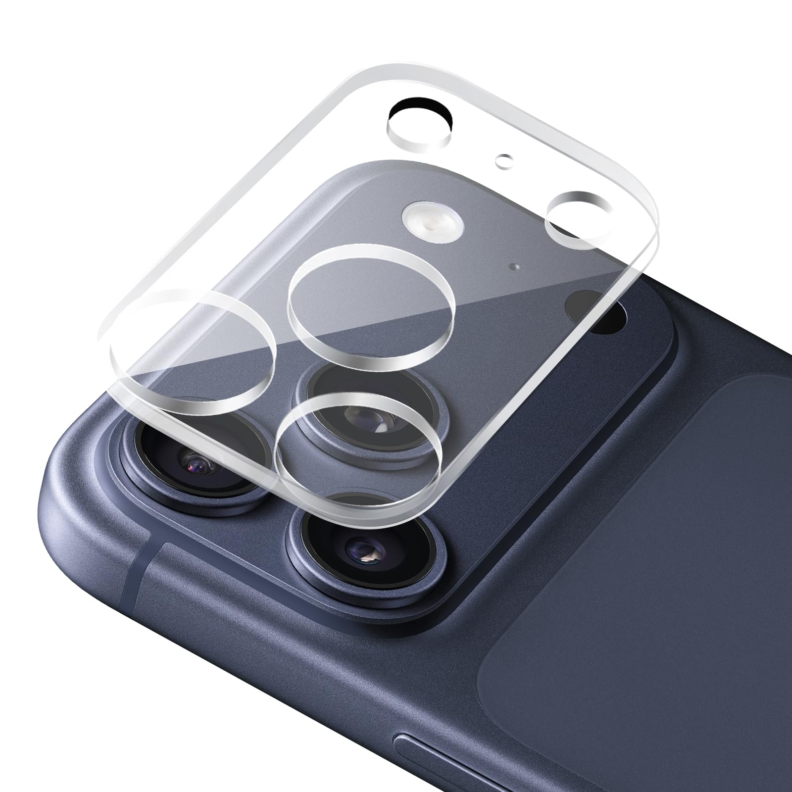 FanTEK Camera Lens Protector for iPhone 17 Pro Max, 9H Tempered Glass Camera Screen Cover, Ultra HD Clear Acrylic Full Coverage Guard, Case Friendly