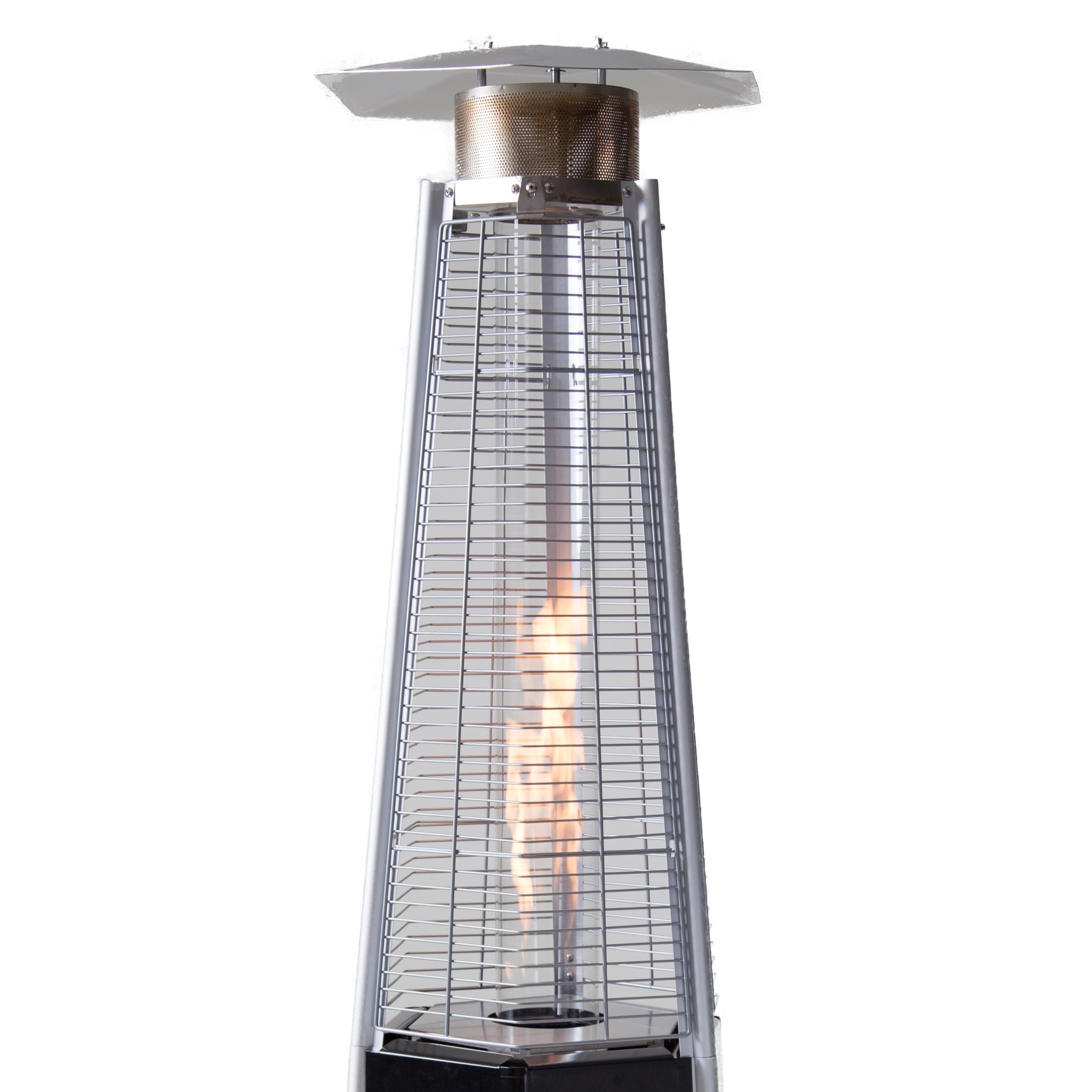 XONE Stufa a Piramide Esagonale 12,5kW 195cm Nero
