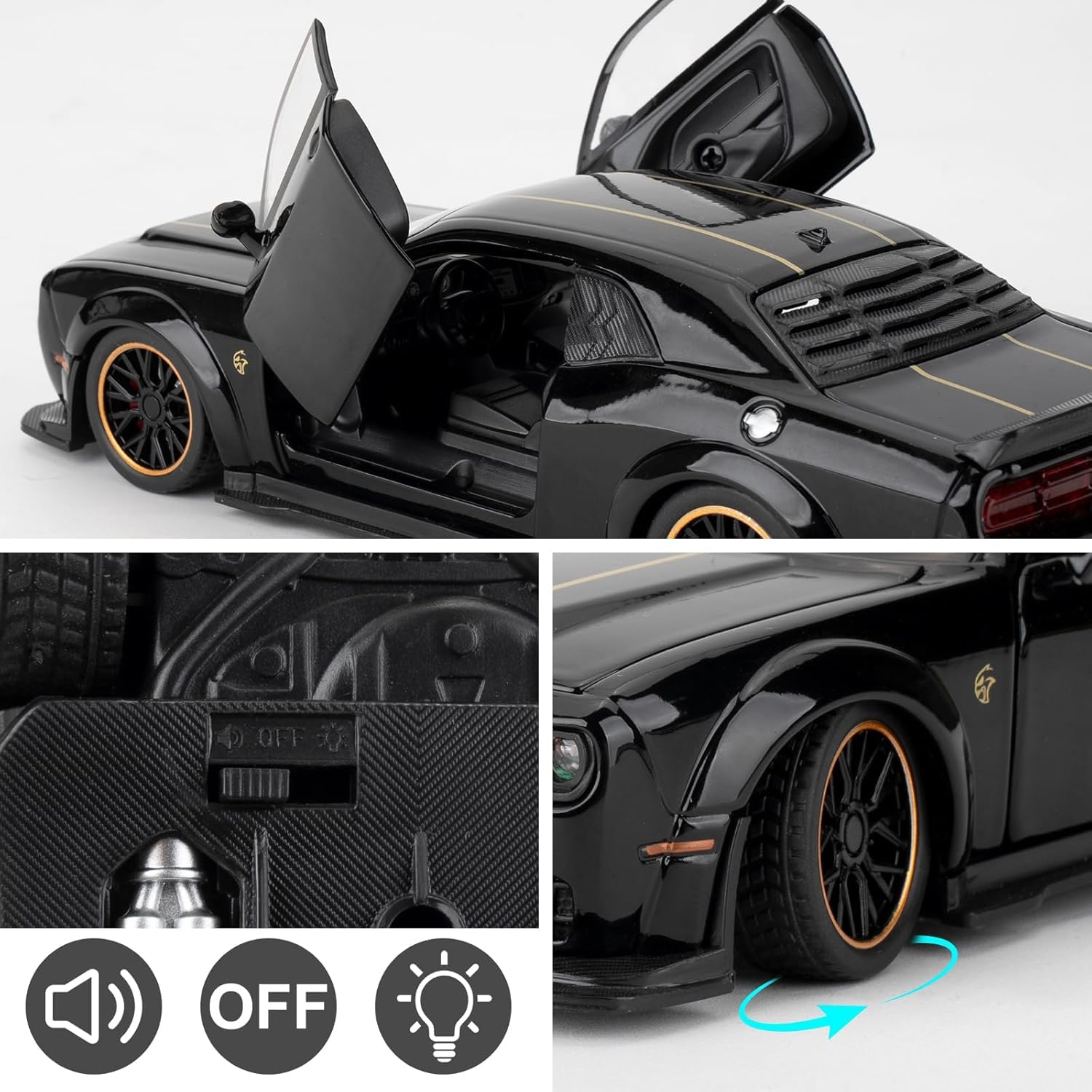 FEXXA Hellcat Dodge Challenger Die-Cast Car - Birthday Gift -5 FEXXA Hellcat Dodge Challenger Die-Cast Car - Birthday Gift -5