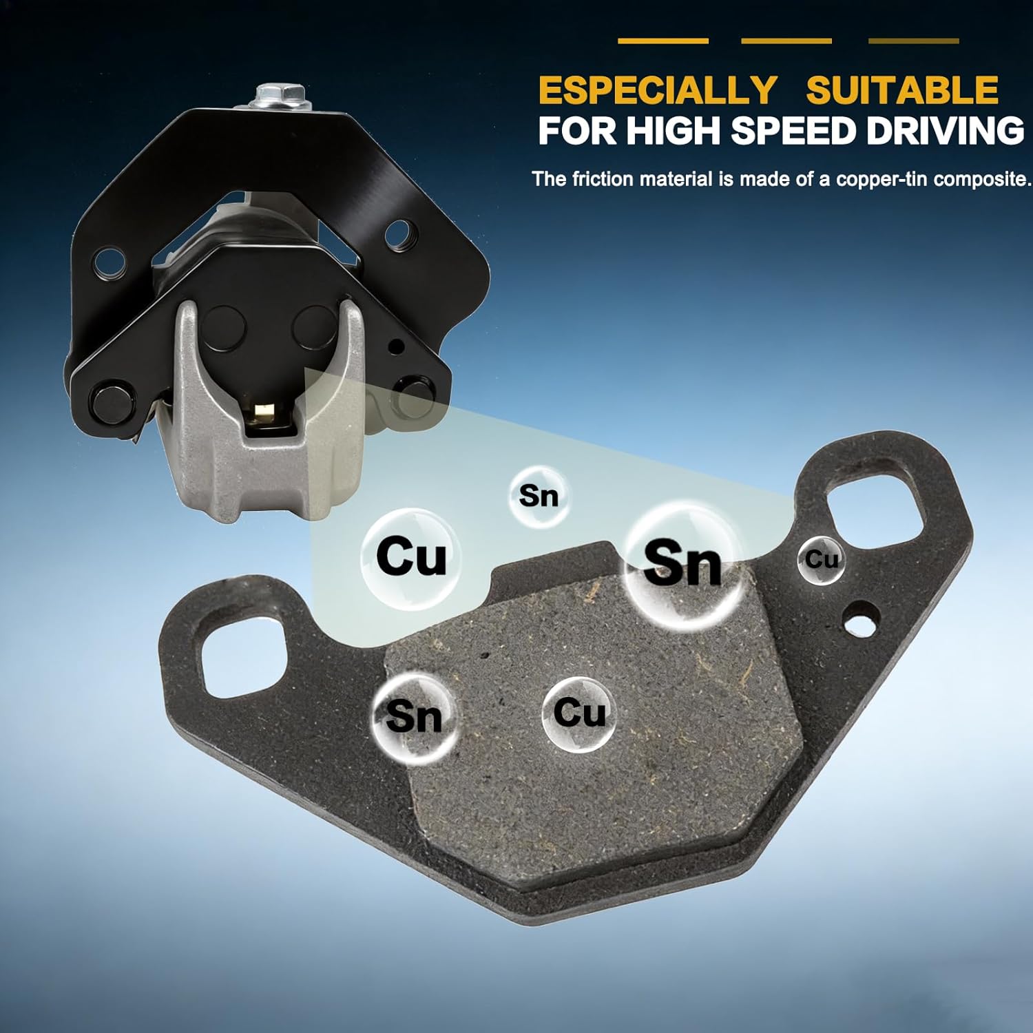 GSPSCN 2pcs Front Left & Right Brake Calipers w/Pads & Mounting Bracket for Kawasaki Lakota 300 KEF300 丨Mojave 250 KSF250/KFX250丨Tecate 4 250 KXF250,OE# 43041-1522 43041-1523 43041-1218 43041-1219