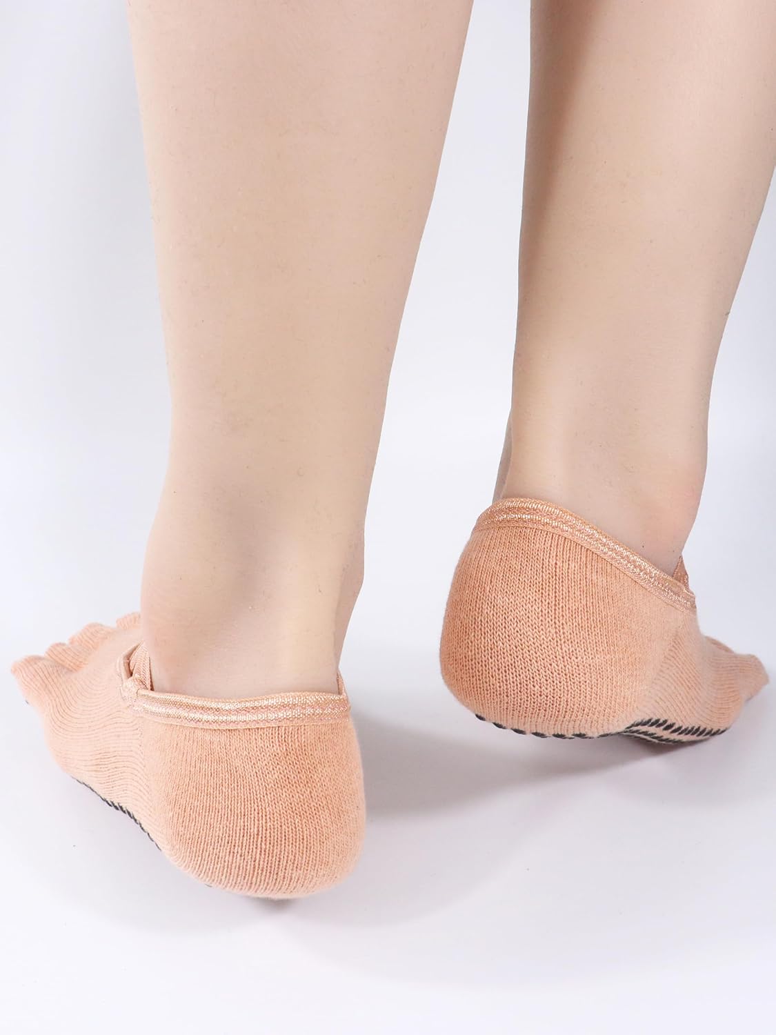 1/2 Pairs Yoga Socks for Women Non Slip Grips Grippy Socks Woman Pilates Barre Gripper Socks Size 6-9.5