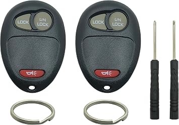 Key Fob Shell Case Replacement for Chevrolet Colorado Venture GMC Canyon Hummer H3 Pontiac Montana Oldsmobile Silhouette Isuzu Keyless Entry Car Remote Cover 3 Buttons