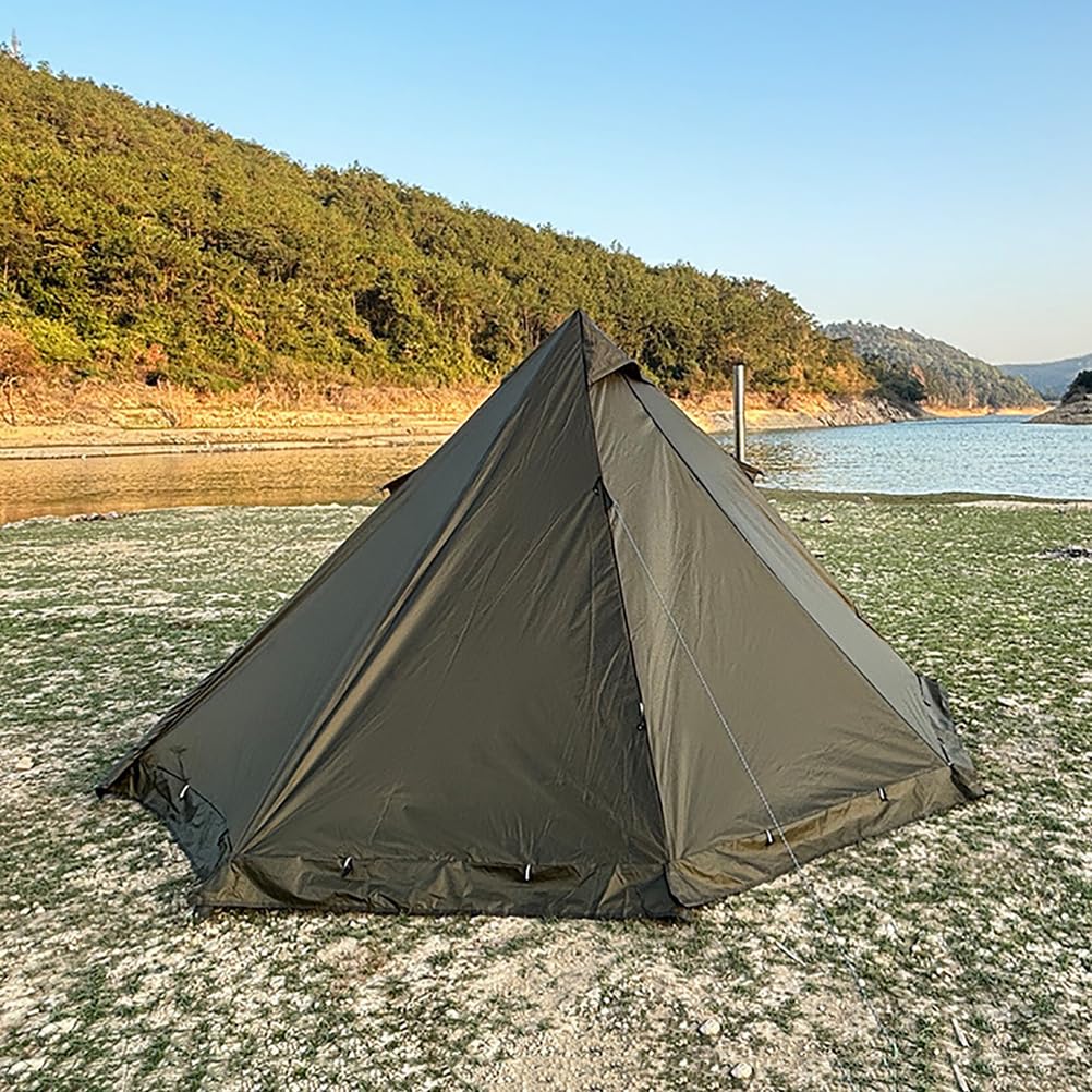 Łatwe w Rozstawianiu Natychmiastowe Namioty Kempingowe dla 2 Osób,z Wewnętrzną Siatką Przeciw Komarom,Namiot Ultralekki na 4 Pory Roku,Namiot Tipi na Polowania,Backpackingu,Wędrówek,Zielony