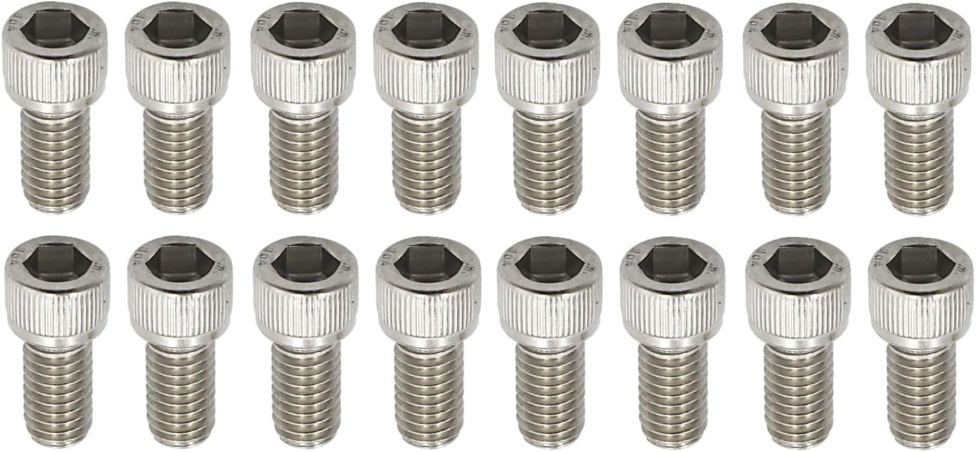 Header Stud Kit Bolts Valve Cover Stainless Steel Compatible For Block Ford 260 289 302 351W 351C 5.0L