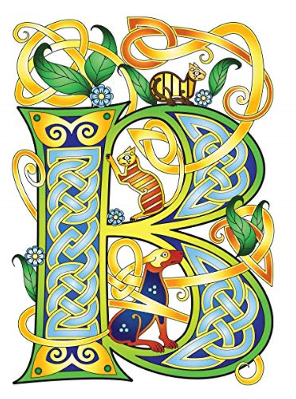 Creative Haven Celtic Alphabet Designs Coloring Book (Adult Coloring Books: World & Travel) image 4