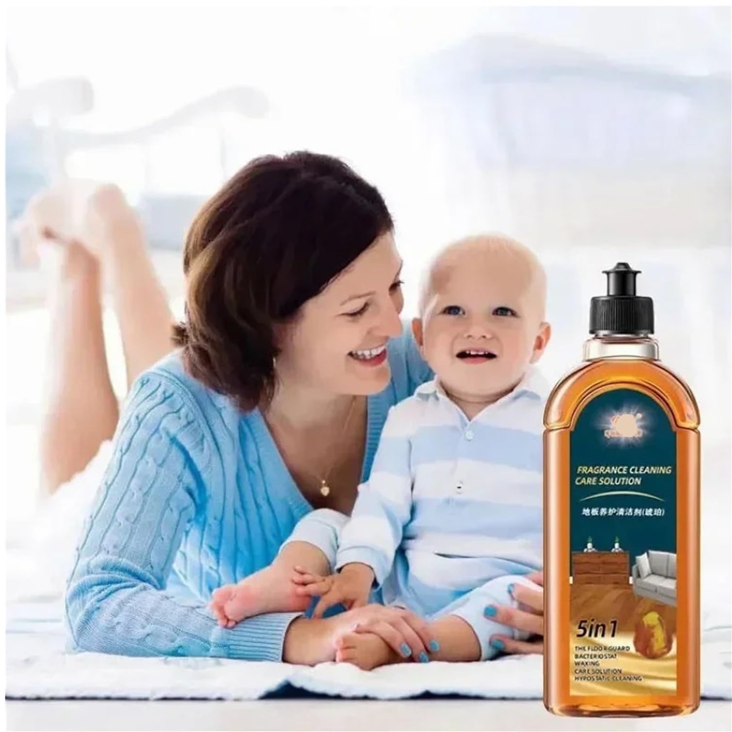 Solución Limpiadora For Pisos (3 Unidades, 500 Ml), Limpiador con Fragancia, Limpia Tus Pisos Sin Esfuerzo.
