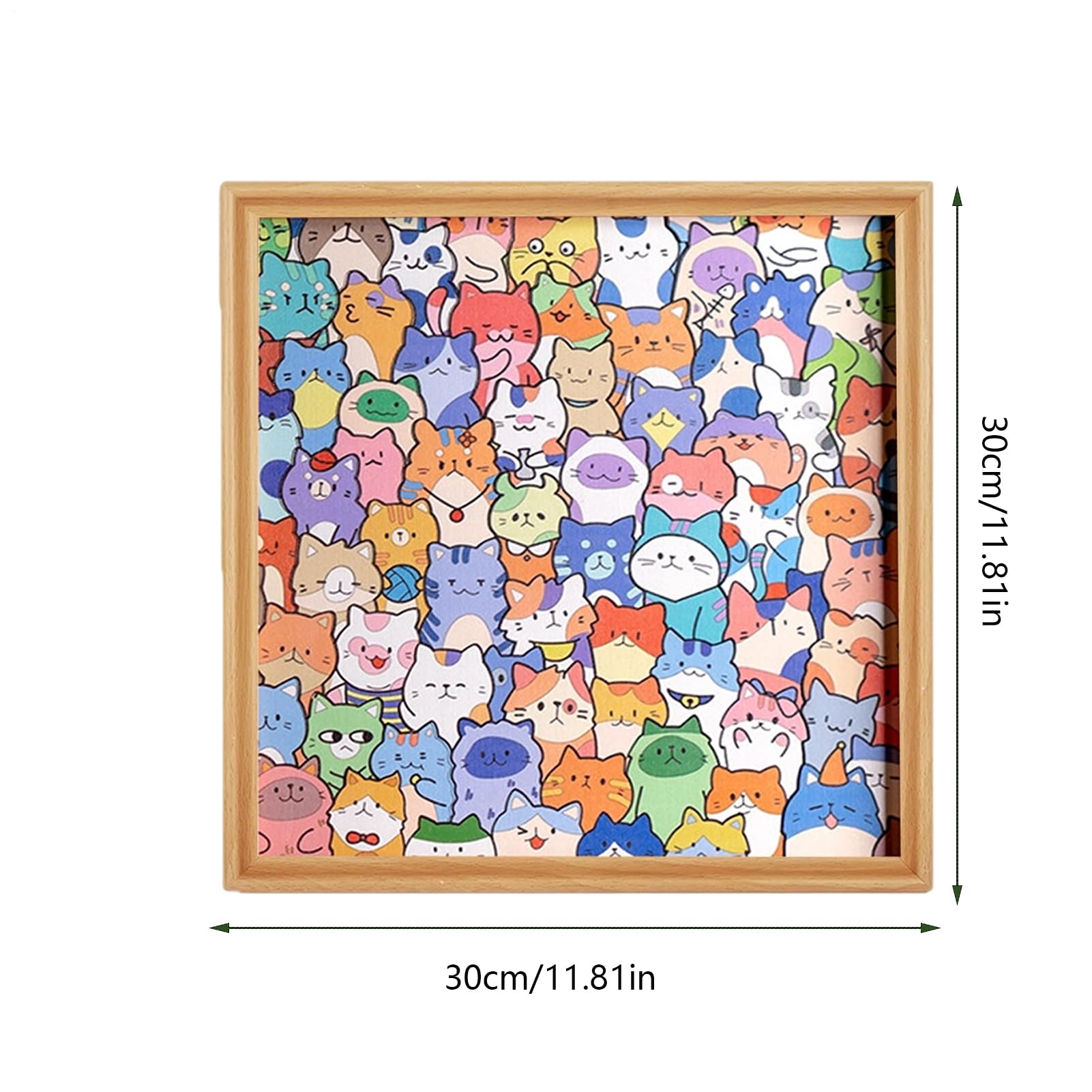 Puzzle di Gatti Giocattolo Educativo in Legno da Colorare | Giochi Di Puzzle Con Da Dipingere per Bambine e Ragazze Casa Viaggio Camera da Sala Giochi Compleanno Natale