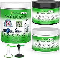 Vista 10 de CenDale Polvo DTF, 35.27 oz/35.3 onzas, adhesivo blanco termofusible, polvo de transferencia digital DTF para sublimación, compatible con impresoras