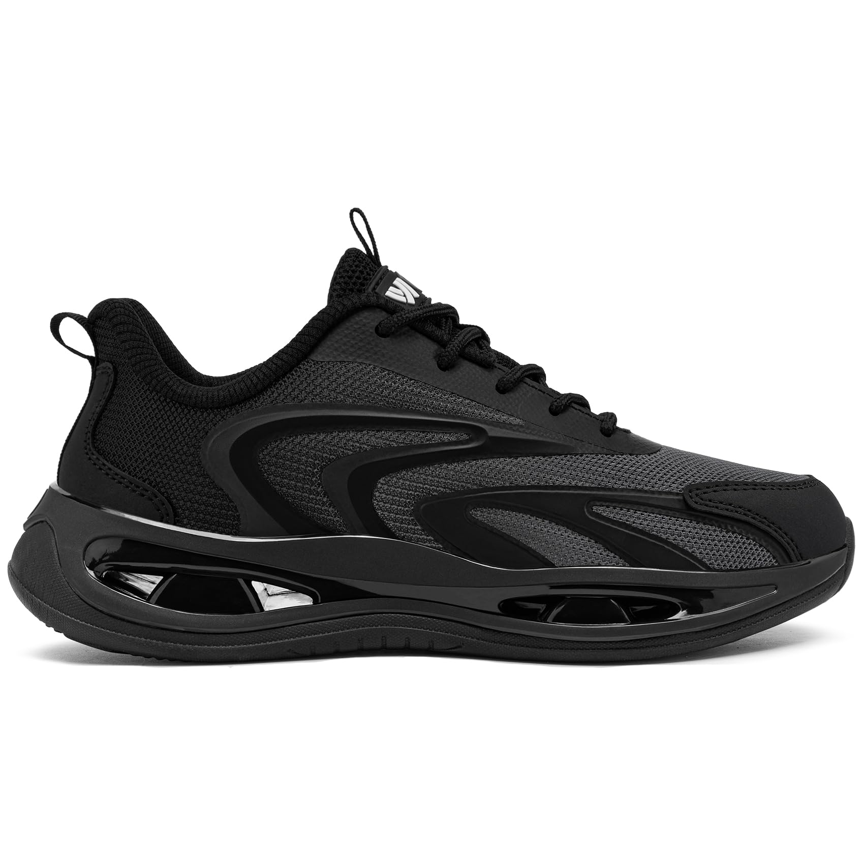 LARNMERN Zapatos de Seguridad Mujer Zapatillas de Seguridad Amortiguación Ligeros Comodidad Transpirabilidad Moda Zapatos de Trabajo(Gris,38.5EU)