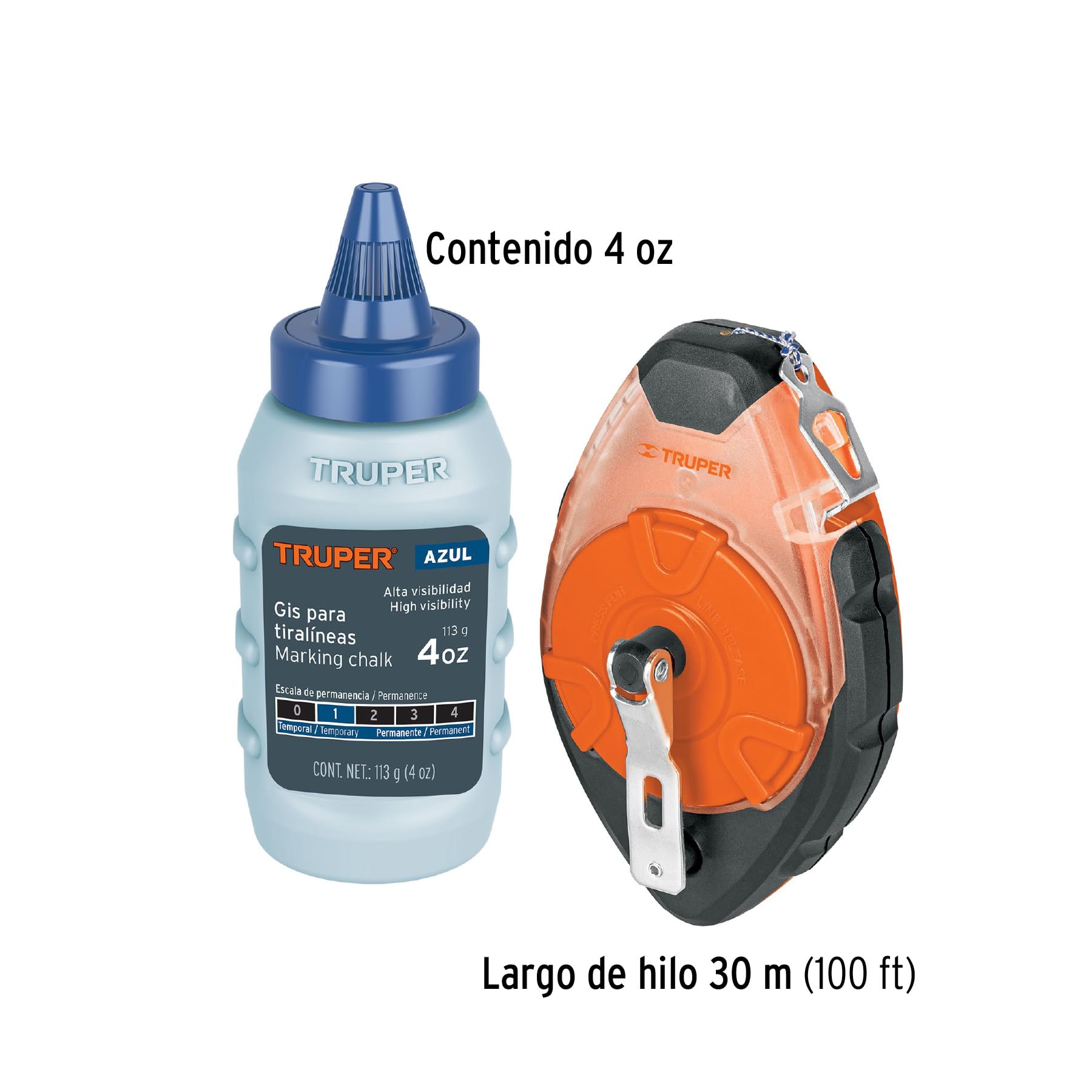 Tiralíneas profesional con polvo - 30 m
