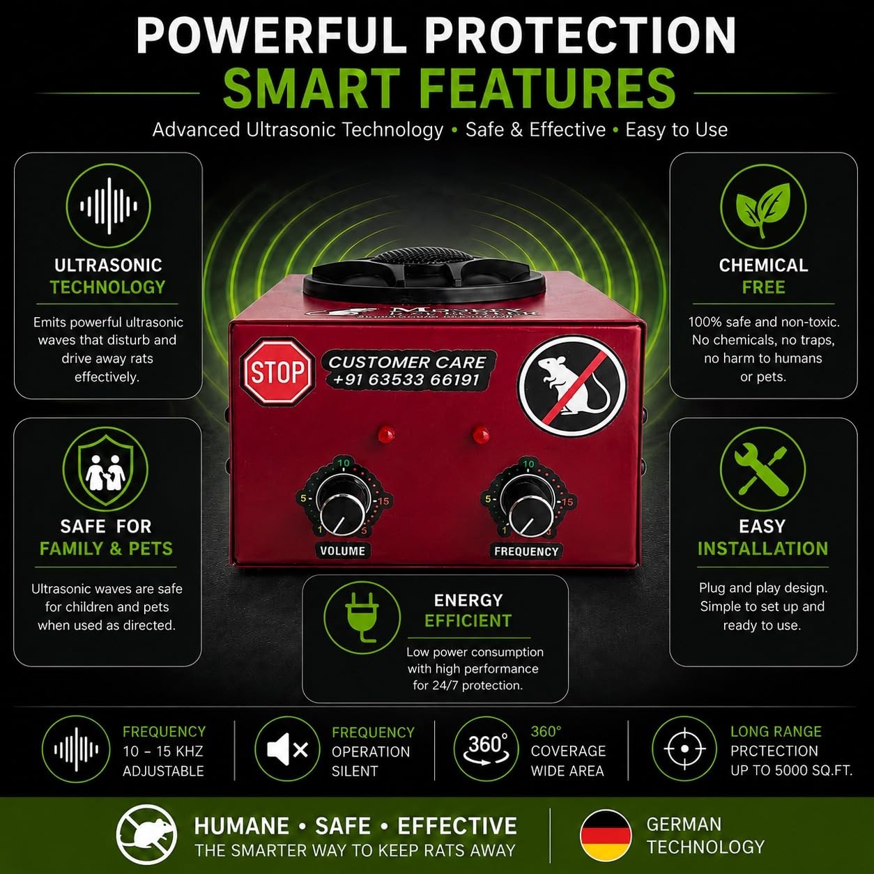 Rat Repellent Machine - Keep Rats Away! -6