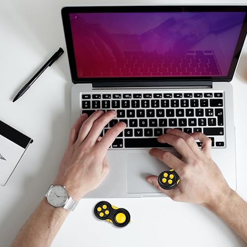 Miniatura 36 de WTYCD El Fidget Retro original: Juego de control clásico de goma Fidget Focus Toy con funciones de 8 vueltas y cordón - perfecto para aliviar