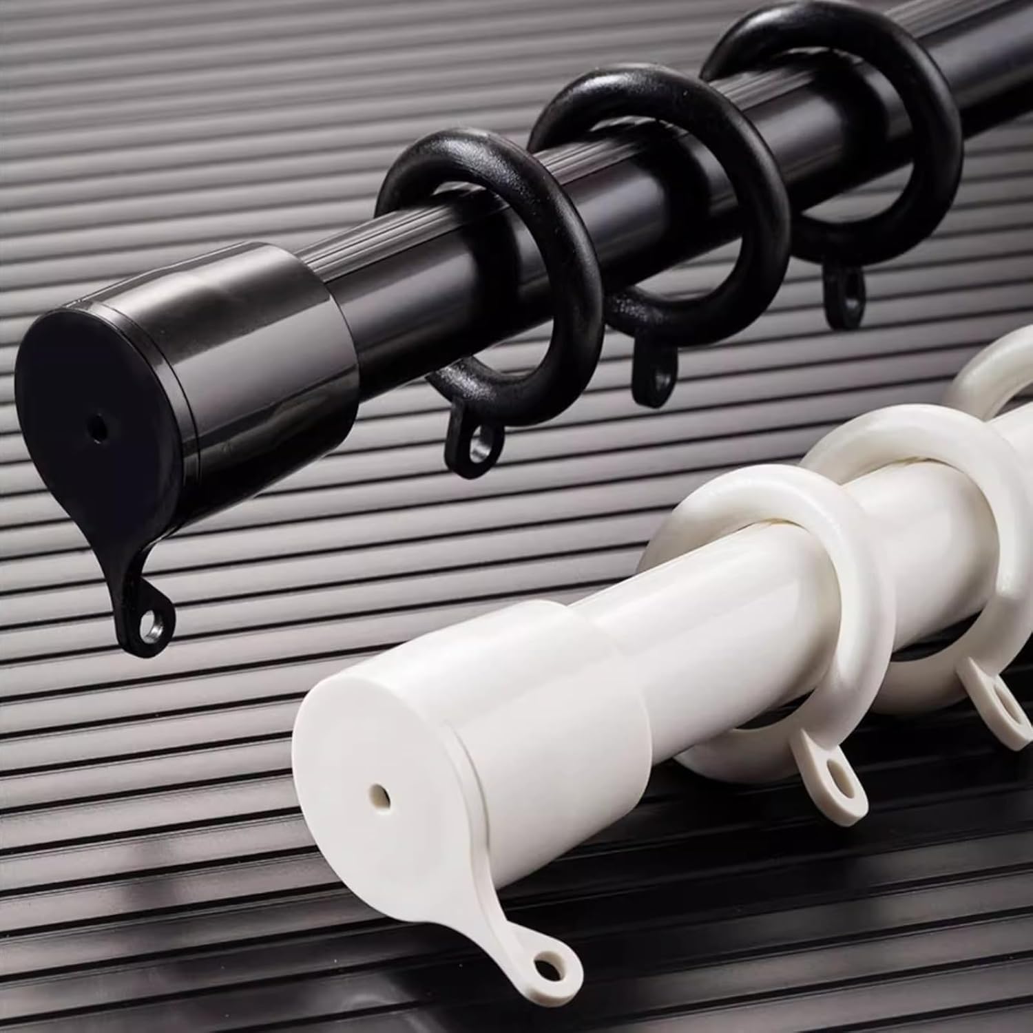 Wytrzymałe podwójne karnisze – montowane na suficie szyny do dzielenia pokoju, regulowane karnisze z szyną do dekoracji domu o długości 2,1 m