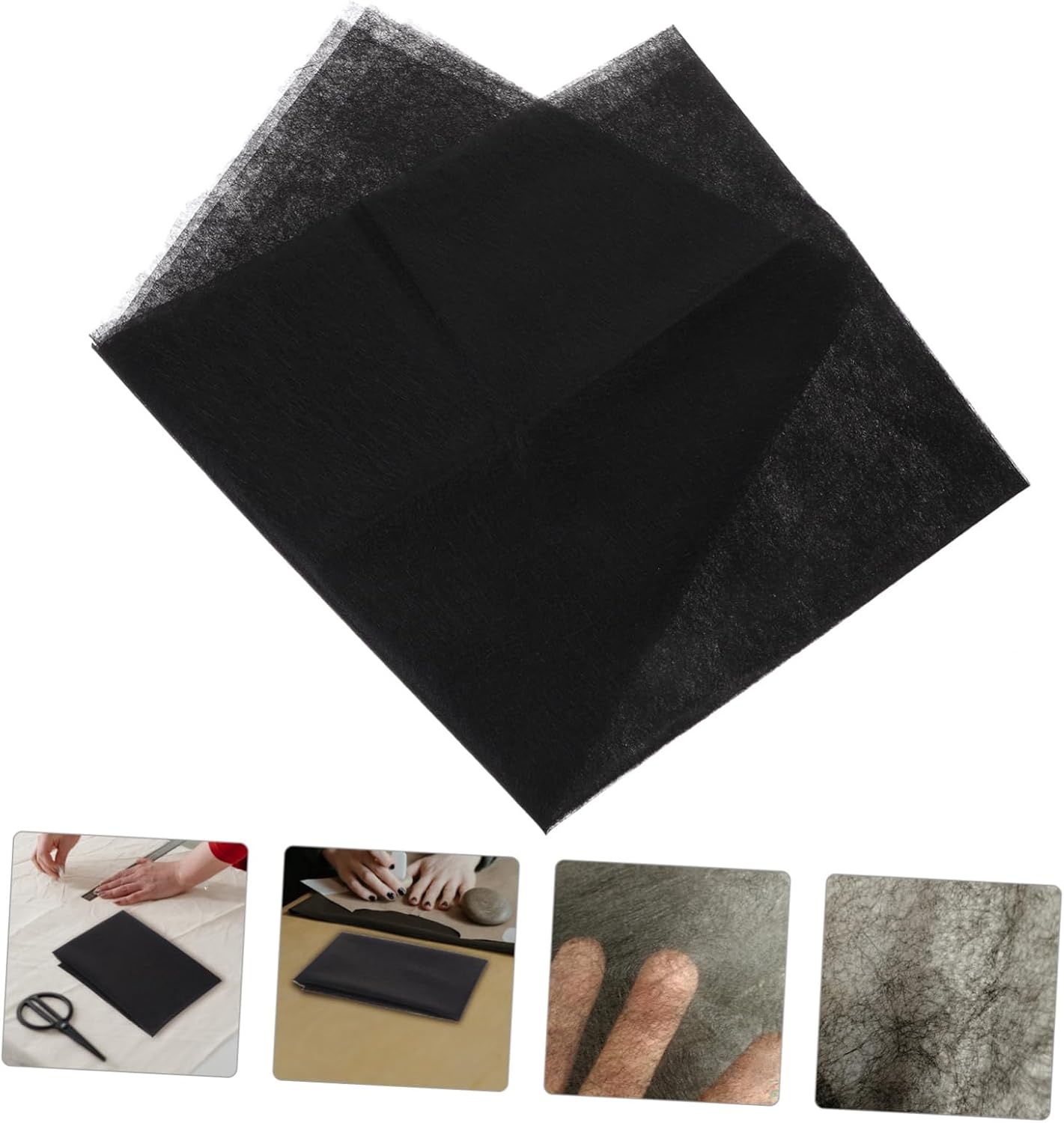 STOBOK 2pcs Self-Adhesive Double-Sided Interlining Fabric for DIY Sewing High-Temperature Fusible and Interfacing for Garment Bags and Quilting Projects