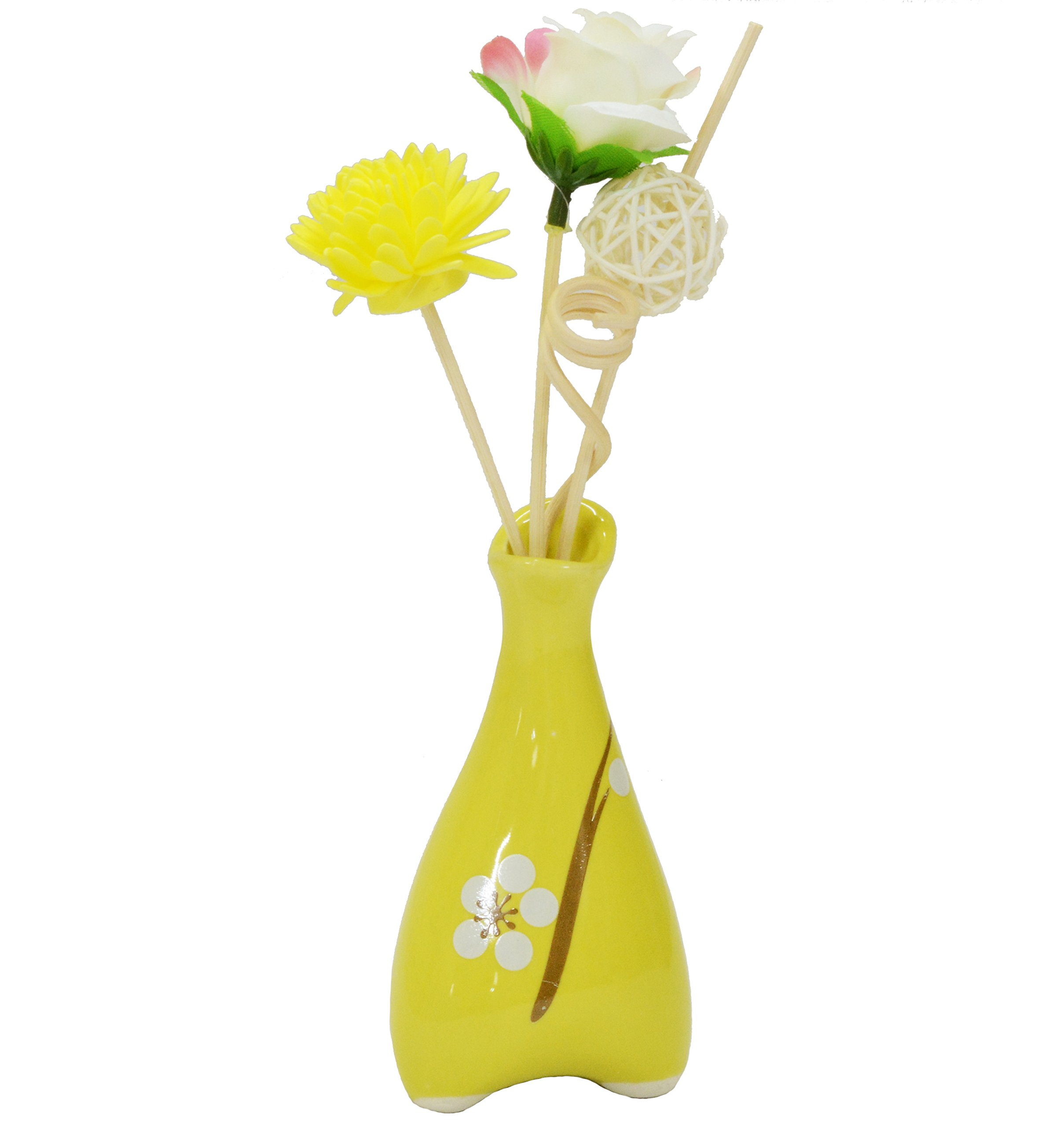 The Purple Tree Aroma Reed Diffuser Vase Shaped Container with Floral Reed Sticks and 30 ml Fragrance Oil | Diwali Gift | Home Decor | Diwali Decor