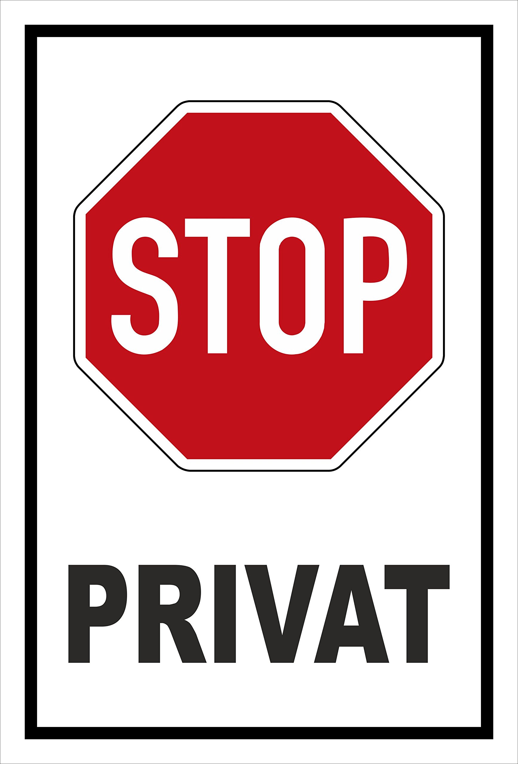 Sticker Sign – Stop Hold – Zocker Zone – S00357 018 A + + + in 20