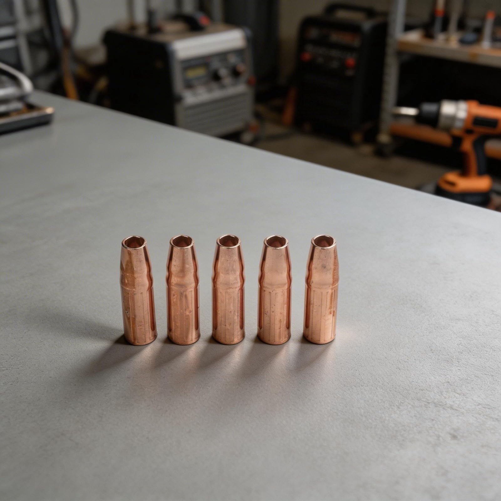 MIG - Ugelli per saldatura, stile 23-50, punta in rame ad alta conduttività, per torcia saldatrice Mag, foro da 1/2", 5 pezzi