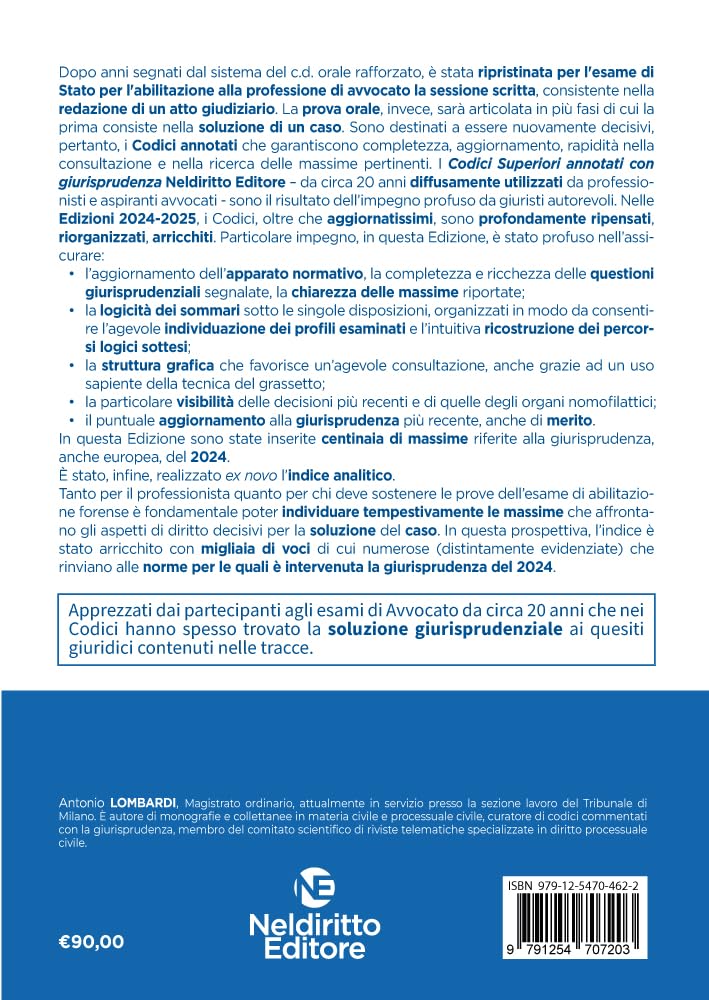 Codice di procedura civile. Annotato con la giurisprudenza. Esame avvocato 2024