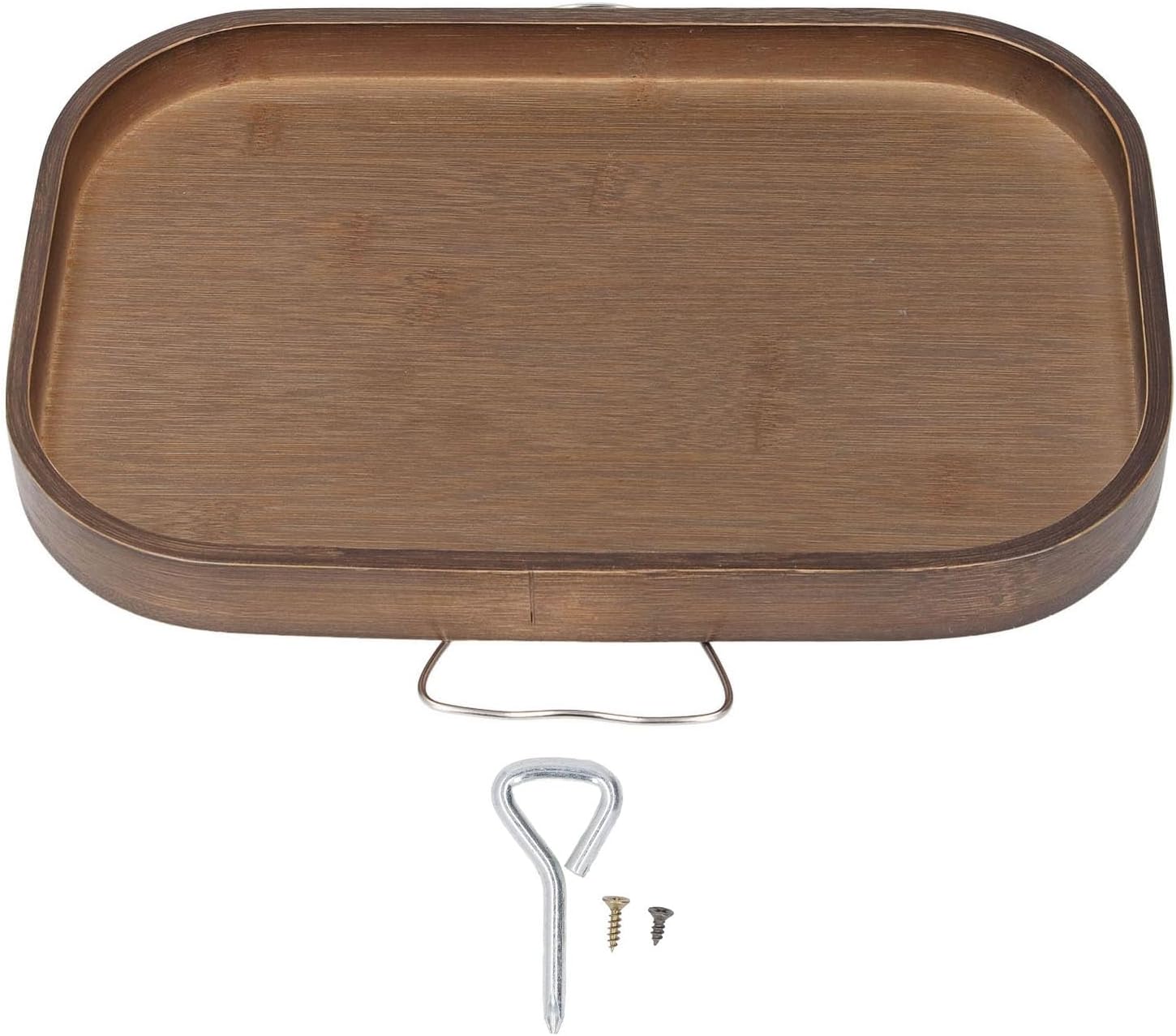 Couch Arm Table, Clip On Side Table Portable Pine Wood Sofa Armrest Tray, Easy to Clean Anti Slip Sofa Arm Tray Clip On Couch Desk for Drinks, Snacks, Phone, Remote Control