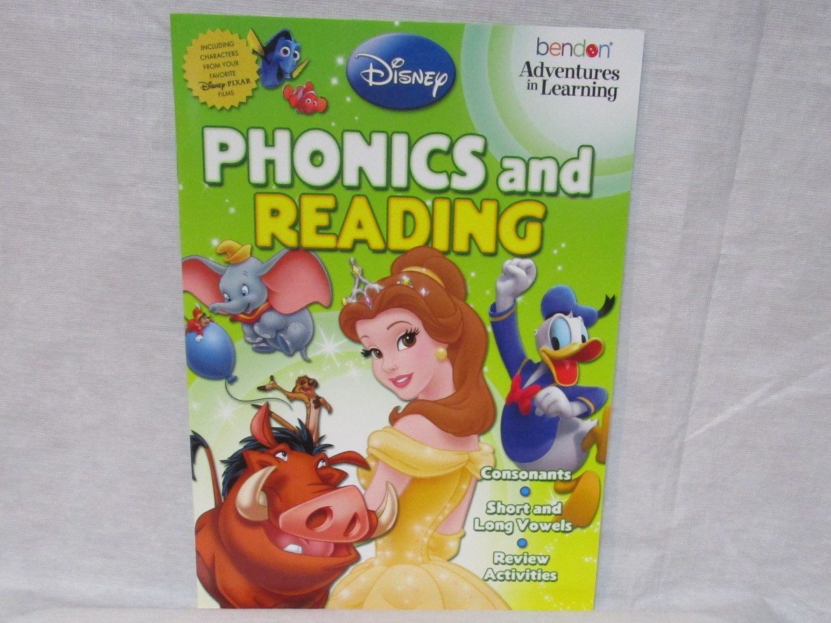 Cover of Disney & Pixar Film Characters Adventures in Learning Workbook Phonics & Reading