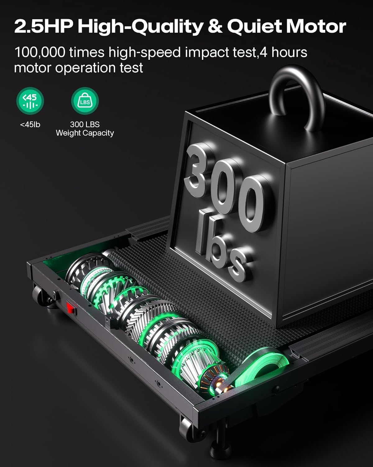 الأصلي - جهاز مشي بمنحدر، جهاز للمشي قابل للحمل يوضع تحت المكت... - view 4