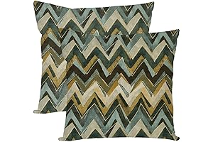 PANDICORN Chevron Throw Pillow Covers 18x18 Inch Set of 2, Chevron Pillow...