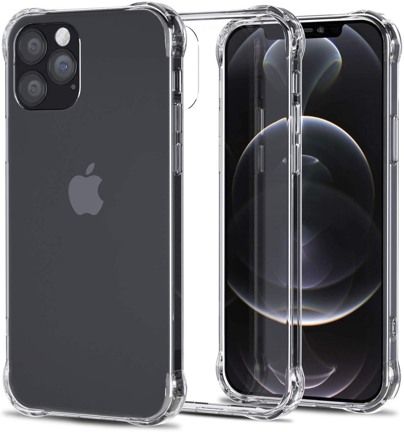 Yoyamo Shockproof Cell Phone Case Compatible with iPhone 12/12 Pro, with 4 Corners Shockproof Protection