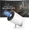 HY300PRO Mini Projector 4K Support, Auto Horizontal Correction, 180°Rotatable Portable Projector, WiFi 6 BT 5.0 with Android 11.0, Outdoor Home Cinema Video Projector for PhonePCLapPS5