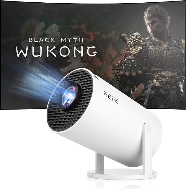 Proyector Mini Reiie 4K 1080P Full HD con Android 11 y WiFi 6