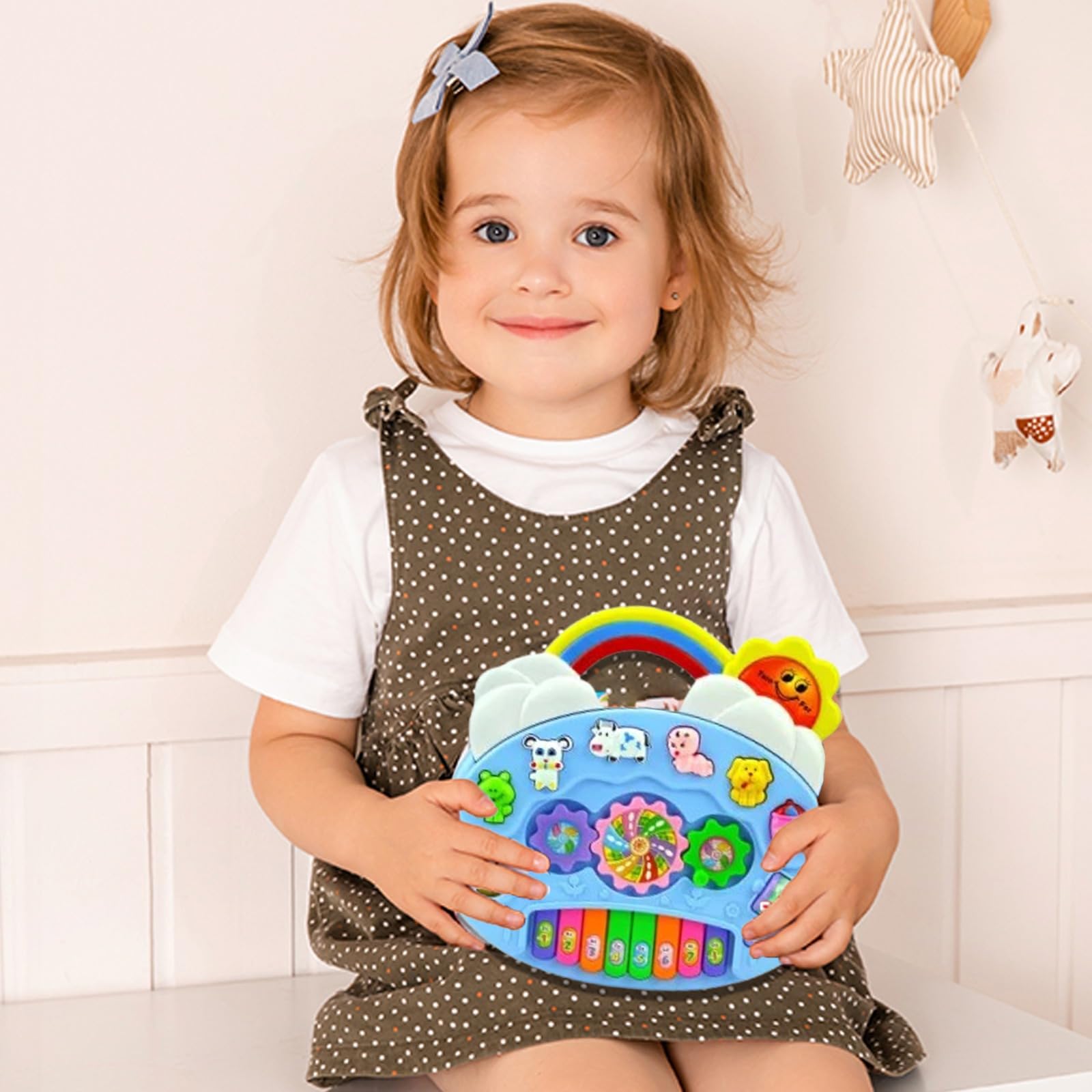 SDMAX Rainbow Piano for Kids Baby Musical Toy, Sounds And Lights, Eye-Catching Design, Learning Toys for Kids Ideal Toy For Toddlers - Image 2